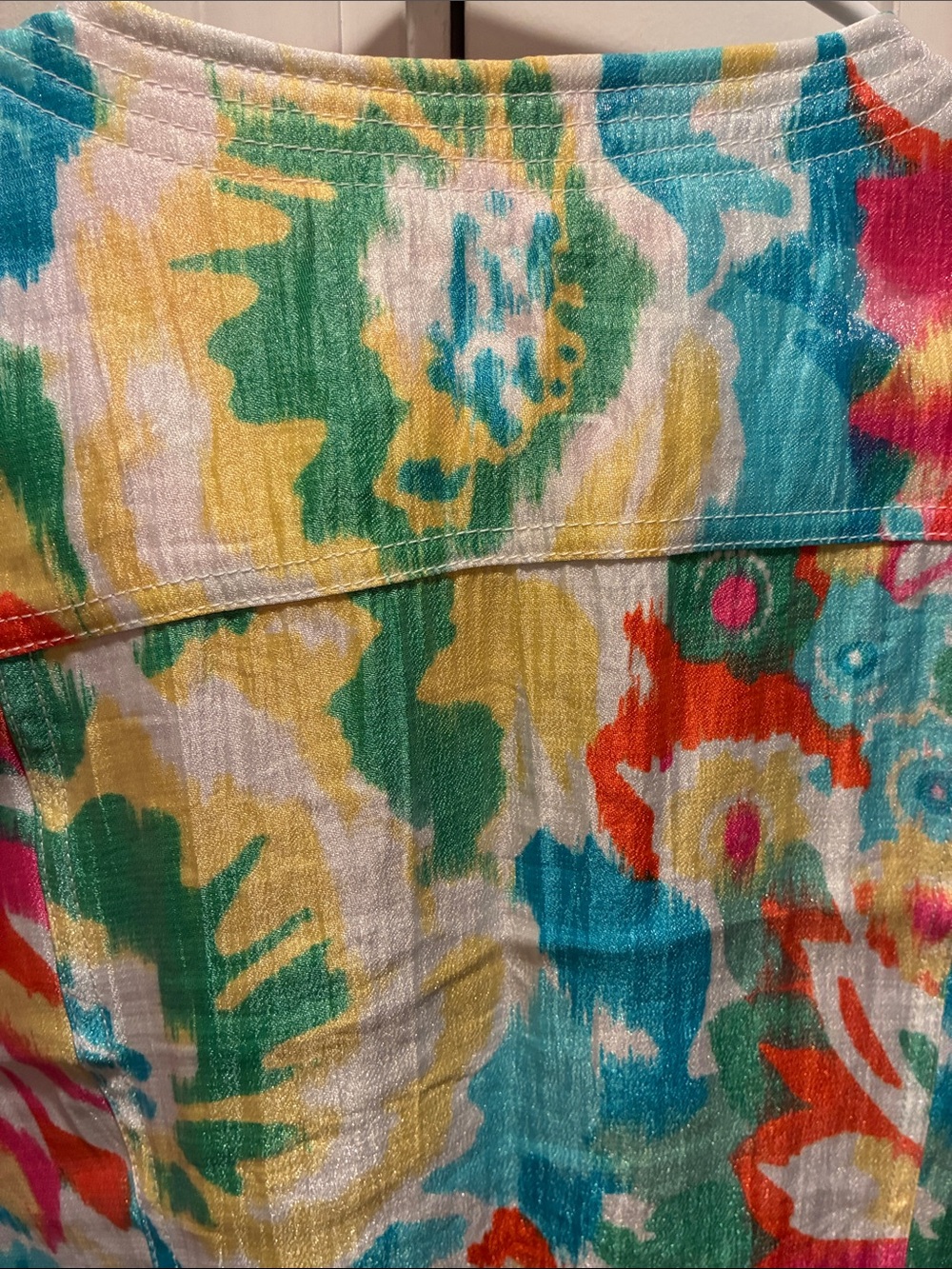 Ruby Rd. Multicolor Floral Button-Front Jean Jacket - Picture 9 of 10